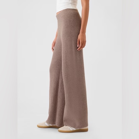 NEW GAP CashSoft Shaker-Stitch Sweater Pants Taupe Size XXL Tall NWT - Picture 3 of 8